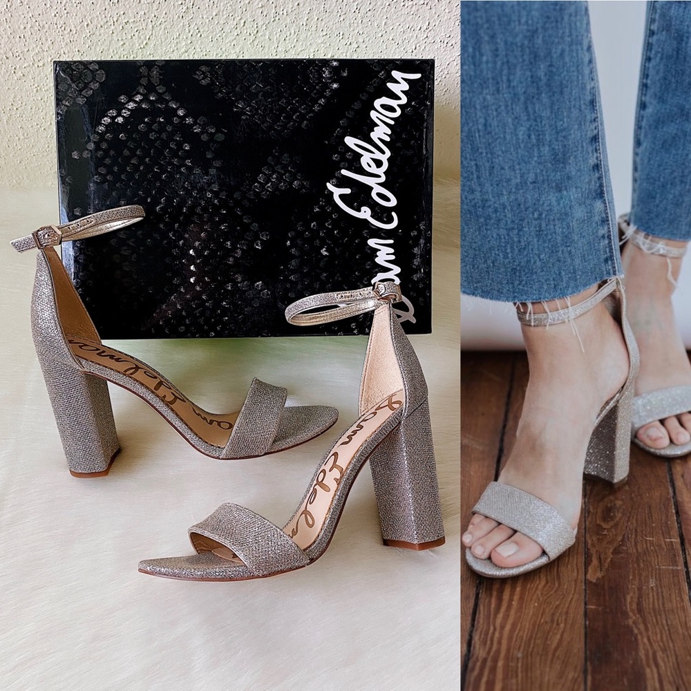 ✨SAM EDELMAN Yaro Metallic Heels